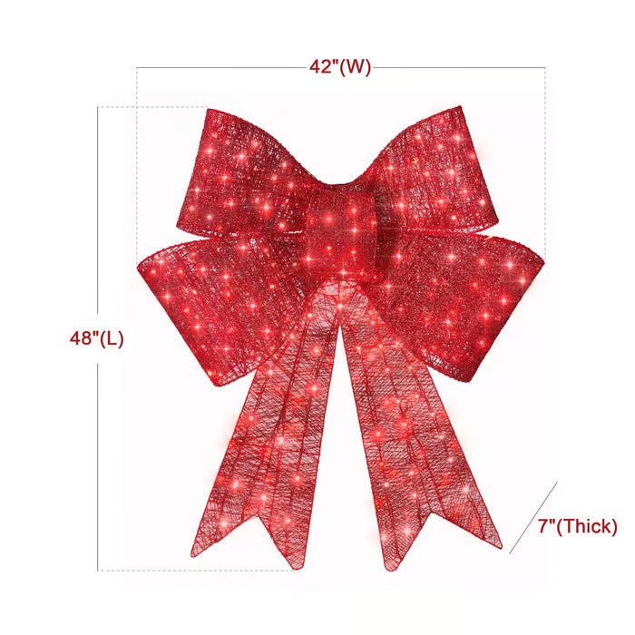 Lit Christmas Bow ~ Too bright, too bold, too beautiful to ignore~