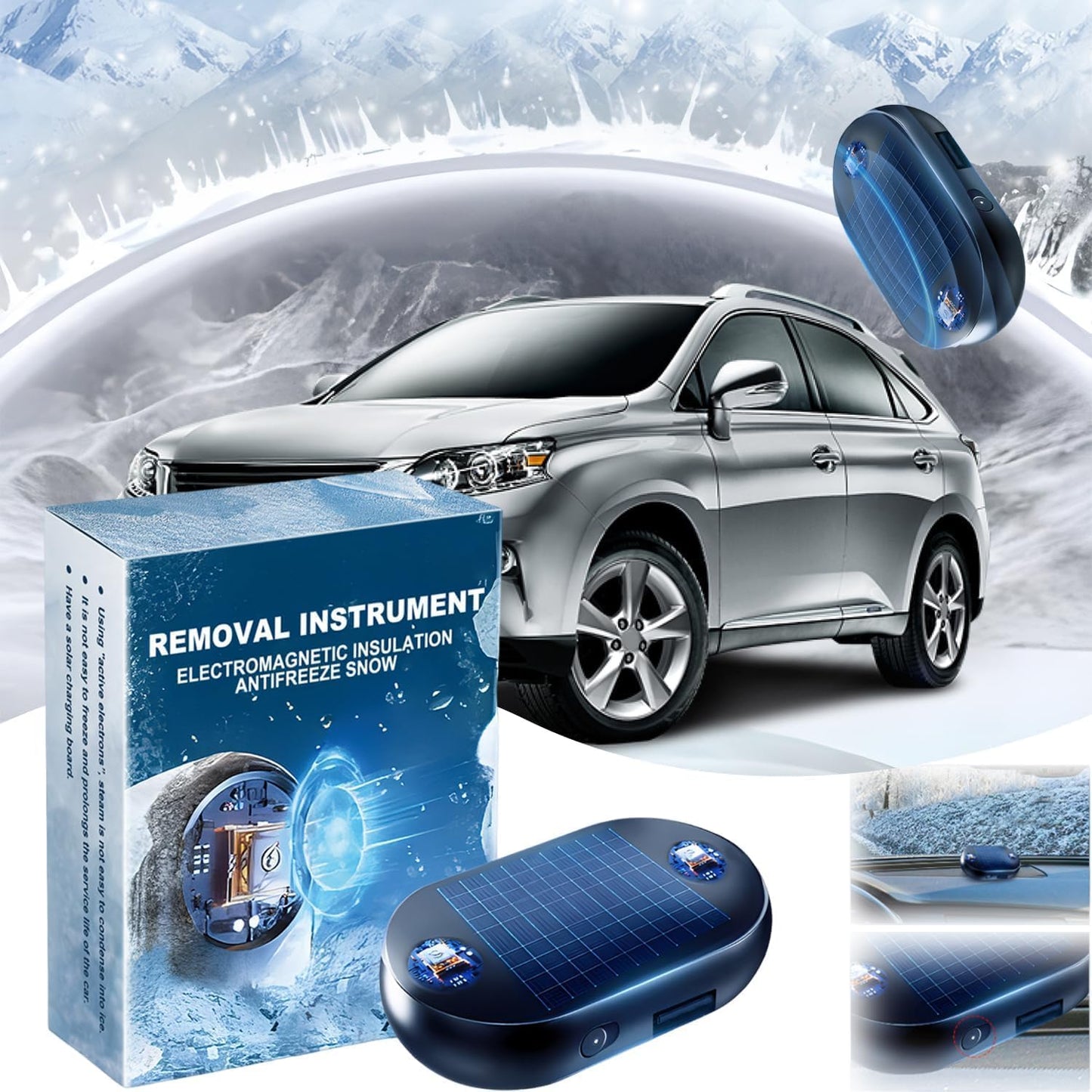 Electromagnetic Anti-Freezing Device - Enjoy a clear windshield every winter morning