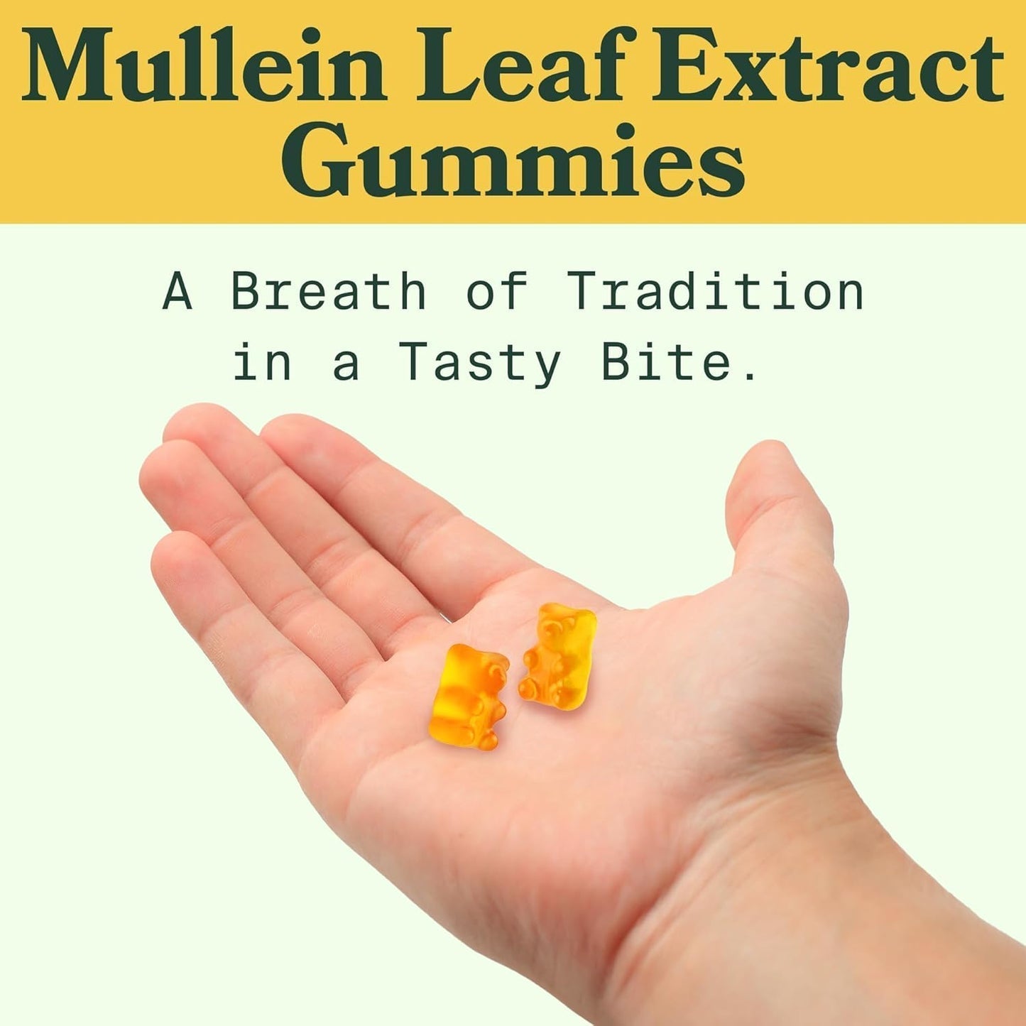 Mullein Lung Detox Gummies ~ Clear Mucus & Boost Respiratory Health.