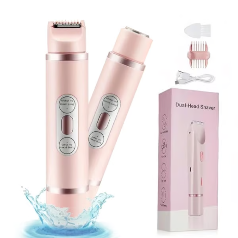 2-in-1 Women's Electric Shaver ~ Smooth, hair-free skin in minutes_