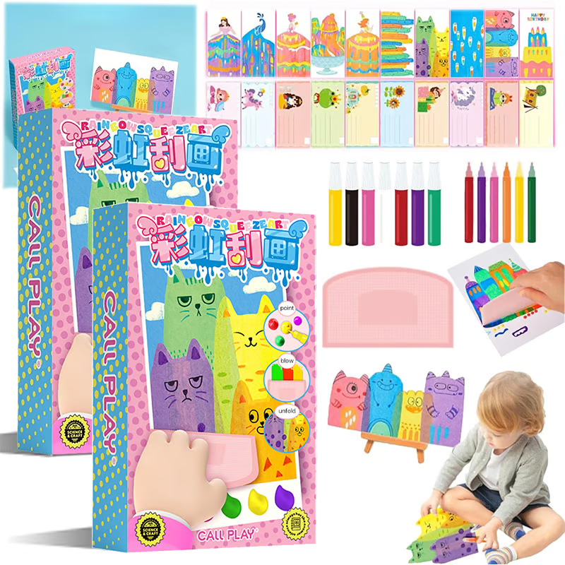 Rainbow Scratch Art Kit ~ Create Colorful Masterpieces with a Simple Scratch-