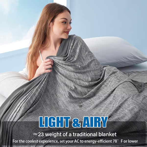 Summer Cooling Blanket ~ Instantly chill your nights, sleep dry and deep*