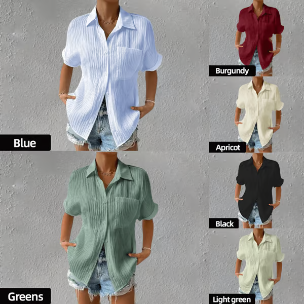 Crew Neck Lace Loose Shirt ~ The shirt that does all the work for you~