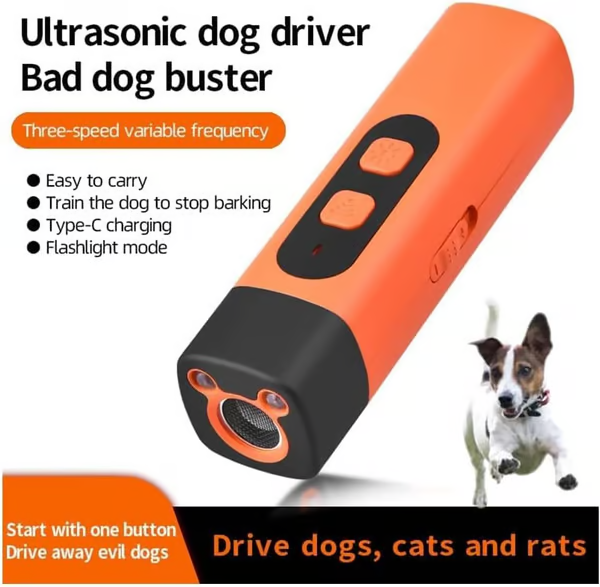 Ultrasonic Dog Bark Deterrent Device ~ Stop unwanted barking and protect your space instantly~