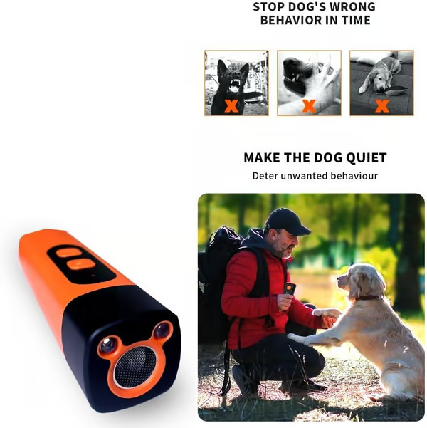 Ultrasonic Dog Bark Deterrent Device ~ Stop unwanted barking and protect your space instantly~