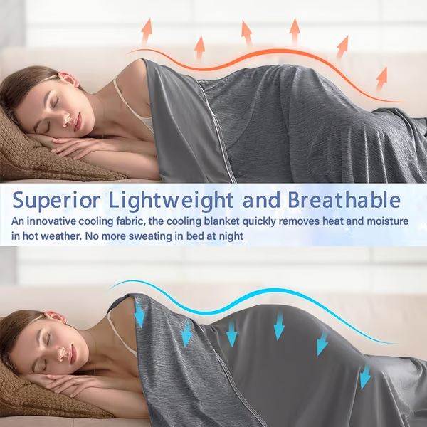 Summer Cooling Blanket ~ Instantly chill your nights, sleep dry and deep*