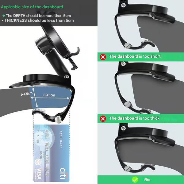 Multifunctional Car Dashboard Phone Holder ~ The Last Phone Mount You’ll Ever Need^
