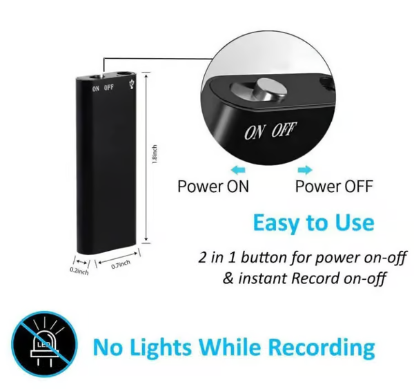 Discreet Voice Recorder ~ Capture clear audio anytime, anywhere~