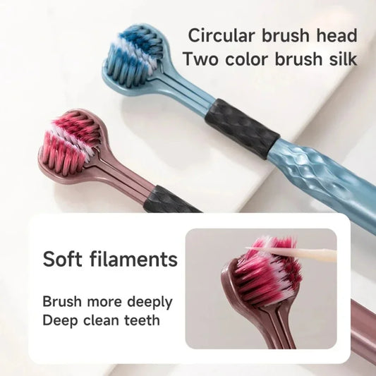 3-Sided Toothbrush (Silicone Dentures)!