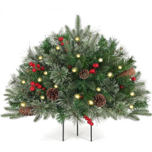 Pre-lit Artificial Christmas Tree Urn Filler 2.0 Upgrade (FNL - AL)