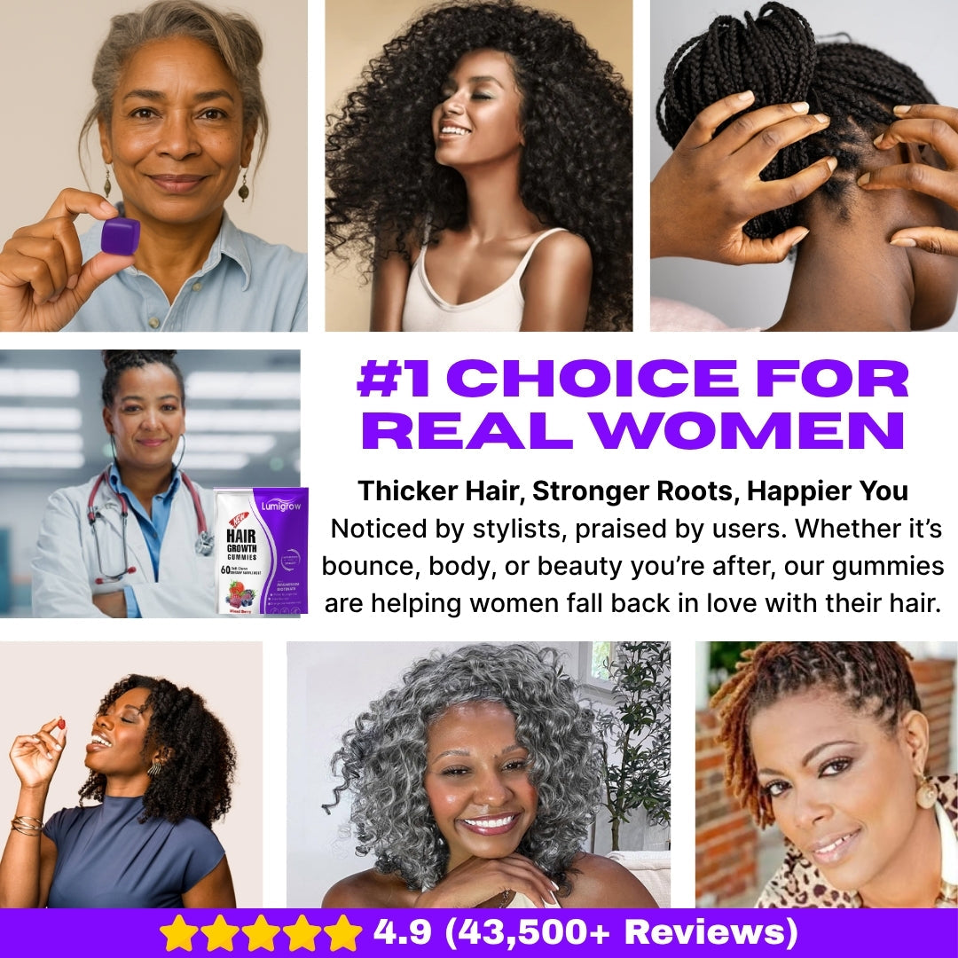 Lumigrow Hair Growth Gummies ~ Clinically proven formula for real results: