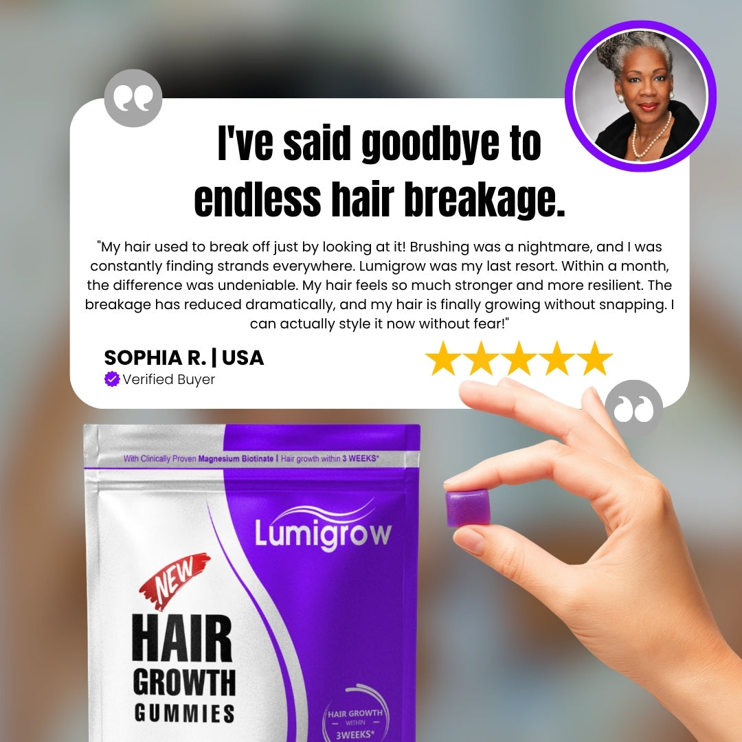 Lumigrow Hair Growth Gummies ~ Clinically proven formula for real results: