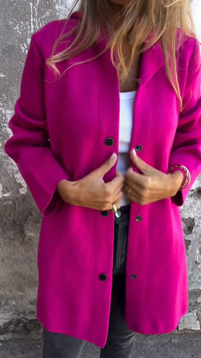 Casual Single Breasted Hooded Jacket ~ Throw-on style for breezy spring & autumn days_