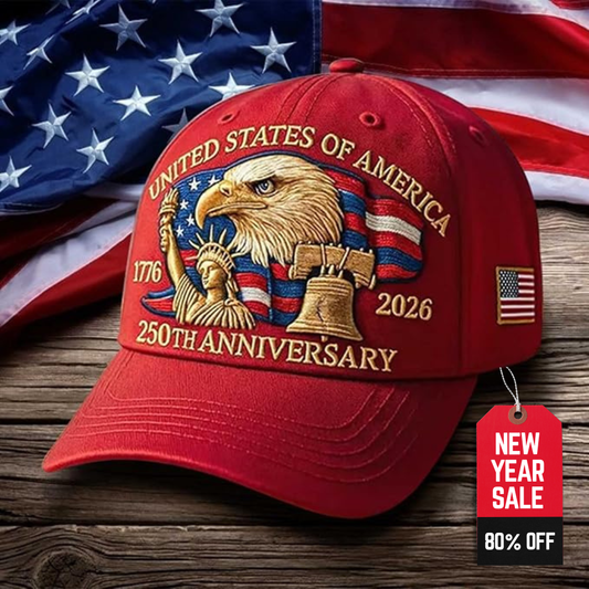 United States 250th Anniversary Cap ~ A Bold Salute to American Spirit.