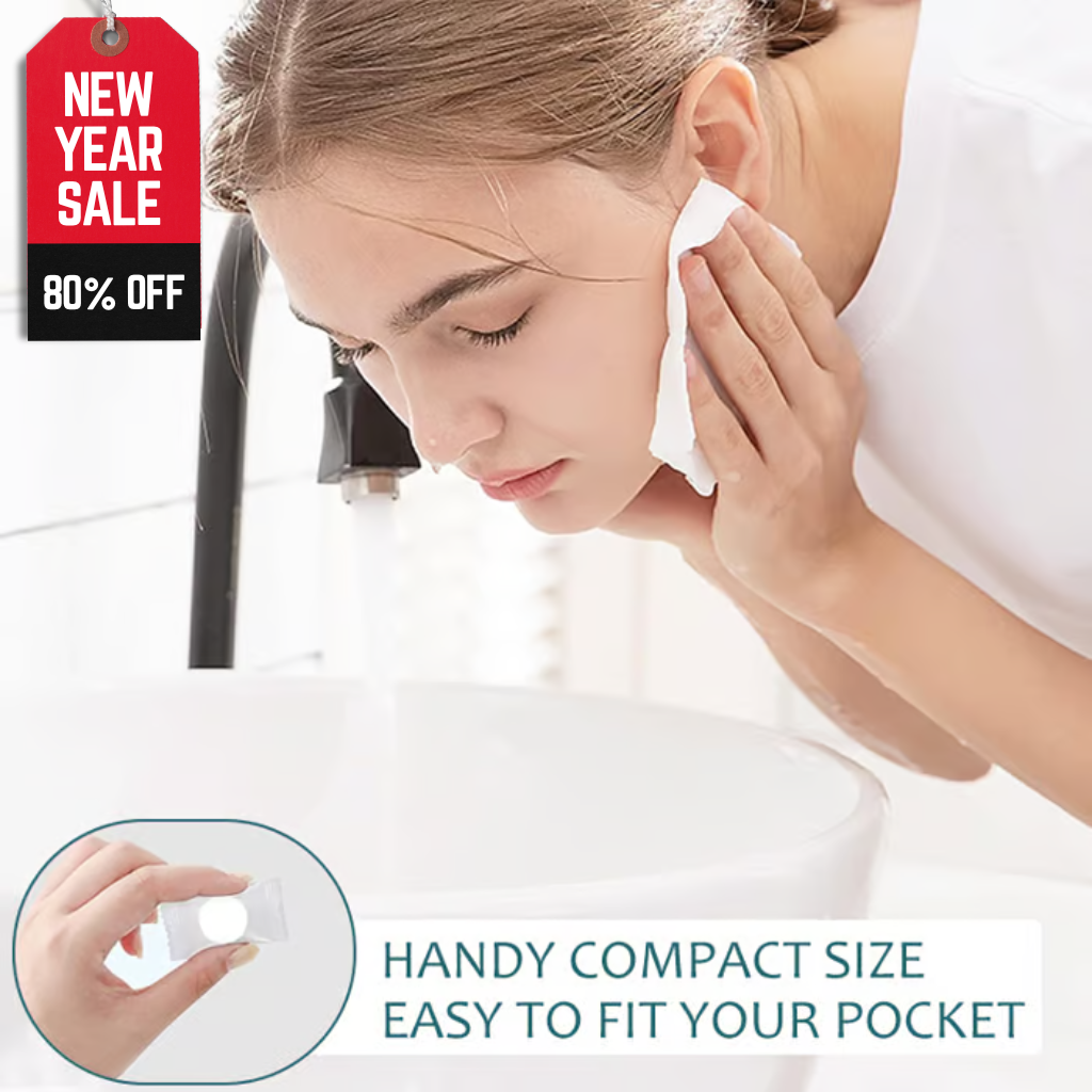 Compressed Towel Tablets ~ Eco-friendly towels that expand in seconds.