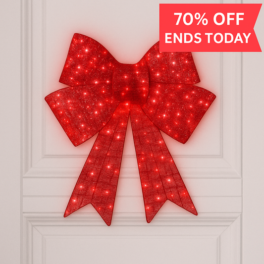 Lit Christmas Bow ~ Too bright, too bold, too beautiful to ignore (FNL - AL - 80% OFF)