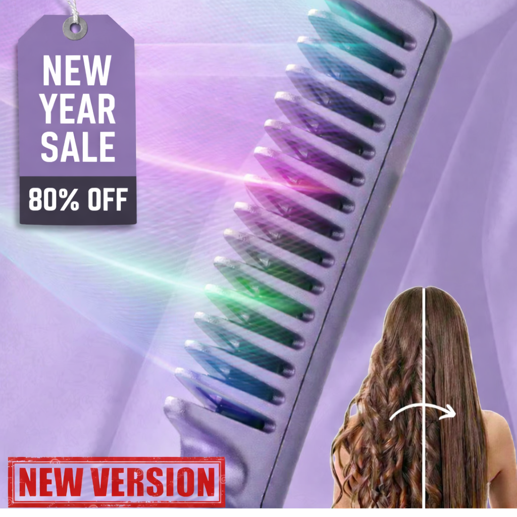 Ceramic Hairdressing Comb ~ Smooth, frizz-free hair anytime, anywhere.