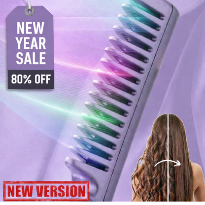 Ceramic Hairdressing Comb ~ Smooth, frizz-free hair anytime, anywhere.