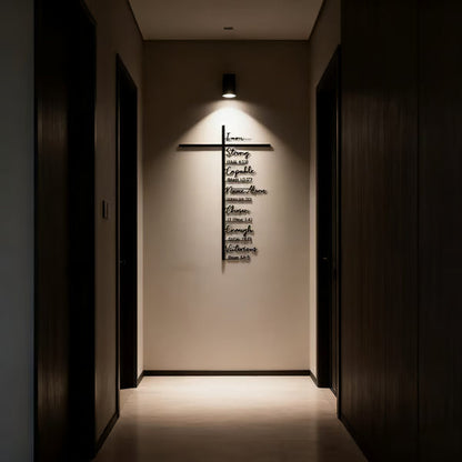 Scripture-Inspired Metal Cross Wall Art ~ Bring faith and peace to every corner of your home.